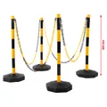 KS TOOLS 117.1550 Absperrpfosten-Satz mit Kette, 13-tlg