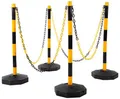 KS Tools 117.1550 Absperrpfosten-Satz mit Kette, 13-tlg