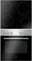 Amica EHC 933 041 E EEK: A Einbauherd-Set mit Glaskeramikkochfeld, 62 L, SteamClean, Umluft, CoolDoor3, 9 Backfunktionen, edelstahl