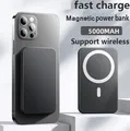 MagSafe Akku Powerbank für Apple iPhone 12 13 14 15 16 / Pro Max / Plus Air Pods Pro Kabellos Magnetische USB C Anschluss - Kapazität 5000mAh - Typ C