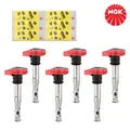 6x NGK U5014 ZÜNDSPULE ZÜNDMODUL FÜR VW AUDI A4 A5 A6 A8 PORSCHE LAMBORGHINI