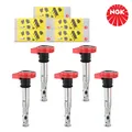 5x NGK U5014 ZÜNDSPULE ZÜNDMODUL FÜR VW AUDI A4 A5 A6 A8 PORSCHE LAMBORGHINI