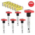 6x NGK U5014 ZÜNDSPULE ZÜNDMODUL FÜR VW AUDI A4 A5 A6 A8 LAMBORGHINI PORSCHE