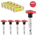 5x NGK U5014 ZÜNDSPULE ZÜNDMODUL FÜR VW AUDI A4 A5 A6 A8 LAMBORGHINI PORSCHE