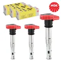 3x NGK U5014 ZÜNDSPULE ZÜNDMODUL FÜR VW AUDI A4 A5 A6 A8 LAMBORGHINI PORSCHE