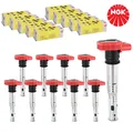 10x NGK U5014 ZÜNDSPULE ZÜNDMODUL FÜR VW AUDI A4 A5 A6 A8 LAMBORGHINI PORSCHE
