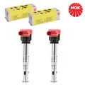 2x NGK U5014 ZÜNDSPULE ZÜNDMODUL FÜR VW AUDI A4 LAMBORGHINI PORSCHE 06D905115J