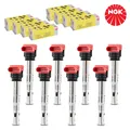 8x NGK U5014 ZÜNDSPULE ZÜNDMODUL FÜR VW AUDI A4 LAMBORGHINI PORSCHE 06D905115J