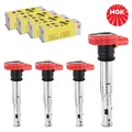 4x NGK U5014 ZÜNDSPULE ZÜNDMODUL FÜR VW AUDI A4 A5 A6 A8 LAMBORGHINI PORSCHE
