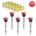 5x NGK U5014 ZÜNDSPULE ZÜNDMODUL FÜR VW AUDI A4 LAMBORGHINI PORSCHE 06D905115J
