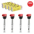 4x NGK U5014 ZÜNDSPULE ZÜNDMODUL FÜR VW AUDI A4 LAMBORGHINI PORSCHE 06D905115J