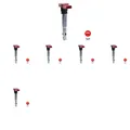 6 x Zündspule NGK für AUDI, LAMBORGHINI, PORSCHE, VW A4 B6, A4 B7, A4