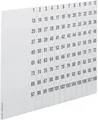 Hager ZZ90C Beschriftungsbögen, univers Z, Nummerierung 1-108, DIN A4, 1 Pack=10 Stück