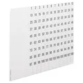 Hager ZZ90C Beschriftungsbögen,uniZ, Nummerier.1-108 (1Stk=1Satz m.10Stk)