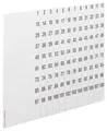 Hager ZZ90C ZZ90C Beschriftungsbögen universZ Nummerierung 1-108 DIN A4 10Stück Beschriftungsbögen Weiß 1St.