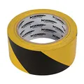 FIXMAN 190195 Absperrband 50 mm x 33 m, schwarz-gelb