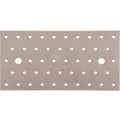 Lochplatte DURAVIS® 200 x 100 x 2 mm, Material: Stahl, sendzimirverzinkt, Oberfläche: perlbeige RAL 1035