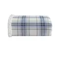 Eddie Bauer - Überwurfdecke, Baumwollflanell, Heimdekoration, wendbare Sherpa-Bettwäsche für alle Jahreszeiten (Edgewood Plaid Blue, Überwurf)