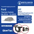 Für FORD Tourneo Custom V362 / F3 06.2016-12.2023 AHK starr +7pol sp. E-Satz TOP