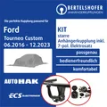 Für FORD Tourneo Custom V362 / F3 06.2016-12.2023 AHK starr +7pol sp. E-Satz PKW