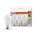 Osram LED BASE Classic A75, matte Filament LED-Lampen aus Glas für E27 Sockel, Birnenform, Warmweiß (2700K), 1055 Lumen, Ersatz für herkömmliche 75W-Glühbirnen, 3er-Box