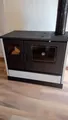 Küchenofen Herd  Pizzaofen kaminofen 7,9kw Gusseisenplatte+Rauchrohr, Klasse 