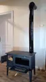 Küchenofen Herd  Pizzaofen Heizung Holz kaminofen 7,9kw + Rauchgasleit Klasse 