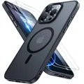 Miracase Magnetisches Etui für iPhone 16 Pro matt 2 x Schutzglas