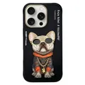 Nimmy case iPhone 16 Pro Max 6.9" black Glasses Cool Dog (Apple iPhone 16 Pro Max) (NIMMY)