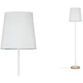 Paulmann 79634 Stehleuchte Neordic Stellan 1xE27 mit Stoffschirm Weiß/Holz