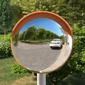 vidaXL Verkehrsspiegel Konvex Outdoor Orange Ø30 cm Polycarbonat