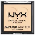 NYX PROFESSIONAL MAKEUP Puder CAN'T STOP WON'T STOP MATTIFYING POWDER, deckt zuverlässig, setzt sich nicht ab, mattierend