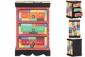 Kommode Schubladenschrank Bunt 40x40x60 Cm Aus Massivem Mango-Holz