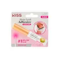 KISS Lash Glue Clear, Transparent, 5 g Wimpernkleber mit Aloe, wasserfest, formaldehyd- und latexfrei, geruchsfrei, tierversuchsfrei, superstarker Wimpernkleber mit Pinselapplikator