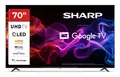 Sharp 4T-C70HPx QLED-Fernseher (177 cm/70 Zoll, 4K Ultra HD, Google TV, 70HP5765E Google TV, HDR Dolby Vision & Atmos, Sound by Harman Kardon)
