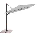 Doppler Pendelschirm, Hellgrau, Metall, Textil, 320x240 cm, 360° drehbar, höhenverstellbar, stabile Strebegelenke, UV-beständig, wetterbeständig, Sonnen- & Sichtschutz, Sonnenschirme, Ampelschirme