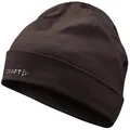 Craft Fleecemütze Core Essence Hat mit Markenschriftzug braun L/XL
