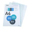 Exacompta 10x Packung 10 Sichthüllen A4, PP genarbt 120 - Kristall - 56120E