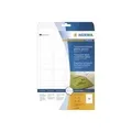 HERMA - Selbstklebende Folienetiketten - durchsichtig - 21,2 x 45,7 mm 1200 Etikett(en) (25 Bogen x 48) (8016)