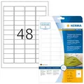HERMA Folienetiketten 8016 transparent 45,7 x 21,2 mm, 25 Blatt