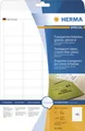 Herma 8016 glasklar folie Universal-Etiketten 4.57x2.12 cm (25 Blatt (1200 Etiketten))