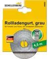Schellenberg 44502 Rolladengurt 14 mm x 4,5 m System MINI, Rollladengurt, Gurtband, Rolladenband, grau