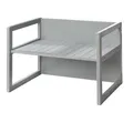 Roba Kids Sitzbank Landhausstil grau drehbar zum Kindertisch 2 Sitzhöhen TOP