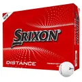 Srixon Distance 10 Dutzend Golfbälle Premium-Hohe Geschwindigkeit und reaktionsfreudiges Gefühl Widerstandsfähig und langlebig, Weiß, Einzelgröße