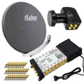 SAT Anlage 12 Teilnehmer Fuba DAA 850 A Satelliten Antenne Multiswitch 5-12 LNB