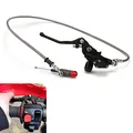 JFG RACING Motorrad Hydraulischer Kupplungsbremshebel,1200 mm Hauptzylinder Hydraulische Kupplung Set für 125cc-250cc Vertikalmotor Motocross Dirt Bike Pit Bike LTZ400 SM125 S51 CRE50-Schwarz