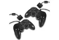 EAXUS Controller für PS2 & PS1 PlayStation Controller (2 St., Antirutsch-Oberfläche, DoubleShock, optional mit Verlängerungskabel)