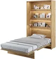 Wandklappbett Bed Concept 120x200 Schrankbett Vertikal Wandbett Gästebett Eiche Artisan