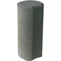 Palisade Rund Mini Grau gekehlt 25 cm x 11 cm x 11 cm