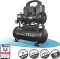 STAHLWERK Kompressor mit 9 L Tank (ST-98 Pro) – ölfrei & leise, 8 bar, Silent-Druckluftkompressor mit Brushless-Motoren, 1,22 PS, 0,90 kW, 170 l/min
